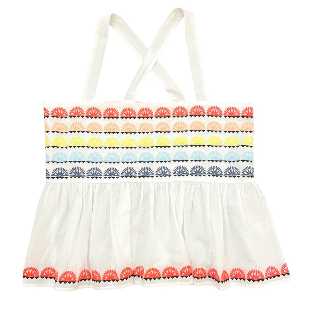 Marie Oliver Tegan Tank - Embroidered Cross-back Top - Picture 3 of 11
